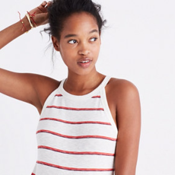 Madewell Tops - Madewell Timeoff Tank in Shawn Stripe